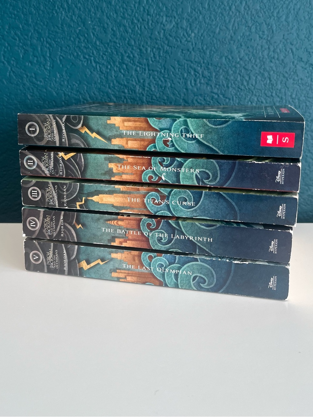 Disney Percy Jackson Olympians Books 1-5 Paperback Rick Riordan